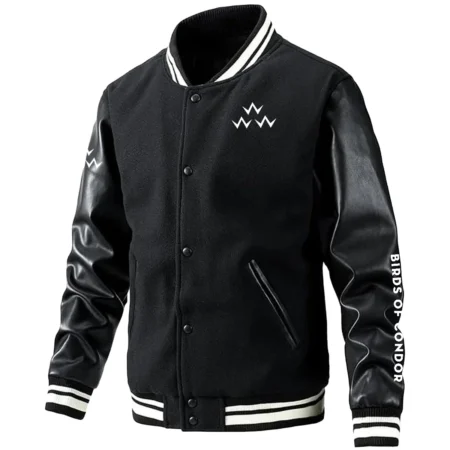 Birds of Condor Exclusive Logo Leather Baseball Jacket Sleeves Golf HOGF300525BB01BOC
