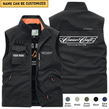 CruiseCraft Fishing AU Exclusive Logo Outdoor Sleeveless Vest HOFS140525A01CCB