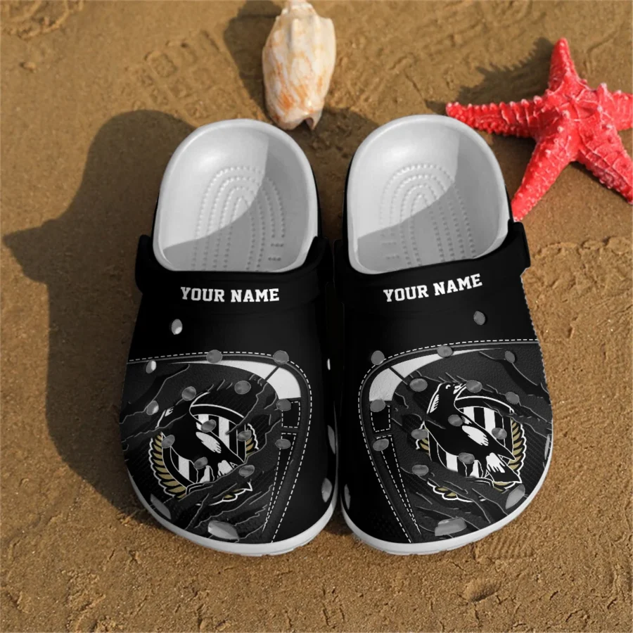 Collingwood Magpies Australian Football League Exclusive Logo Crocs HOVA210525AFL07COLL - Image 2