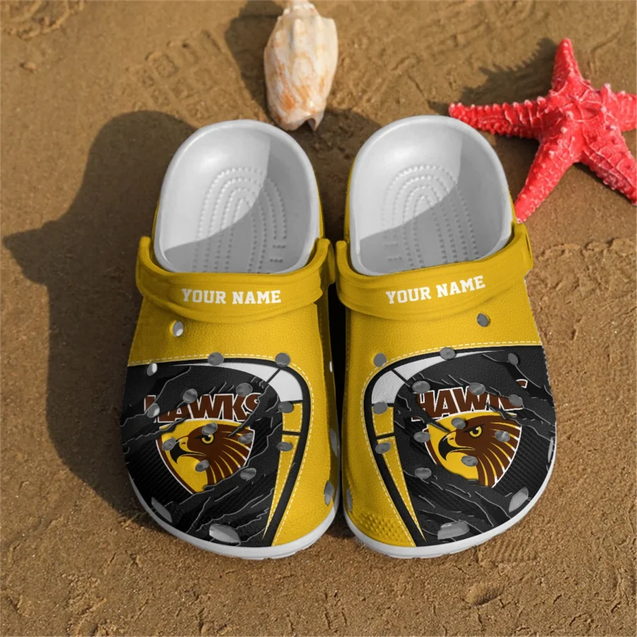 Hawthorn Hawks Australian Football League Exclusive Logo Crocs HOVA210525AFL07HAW - Image 2