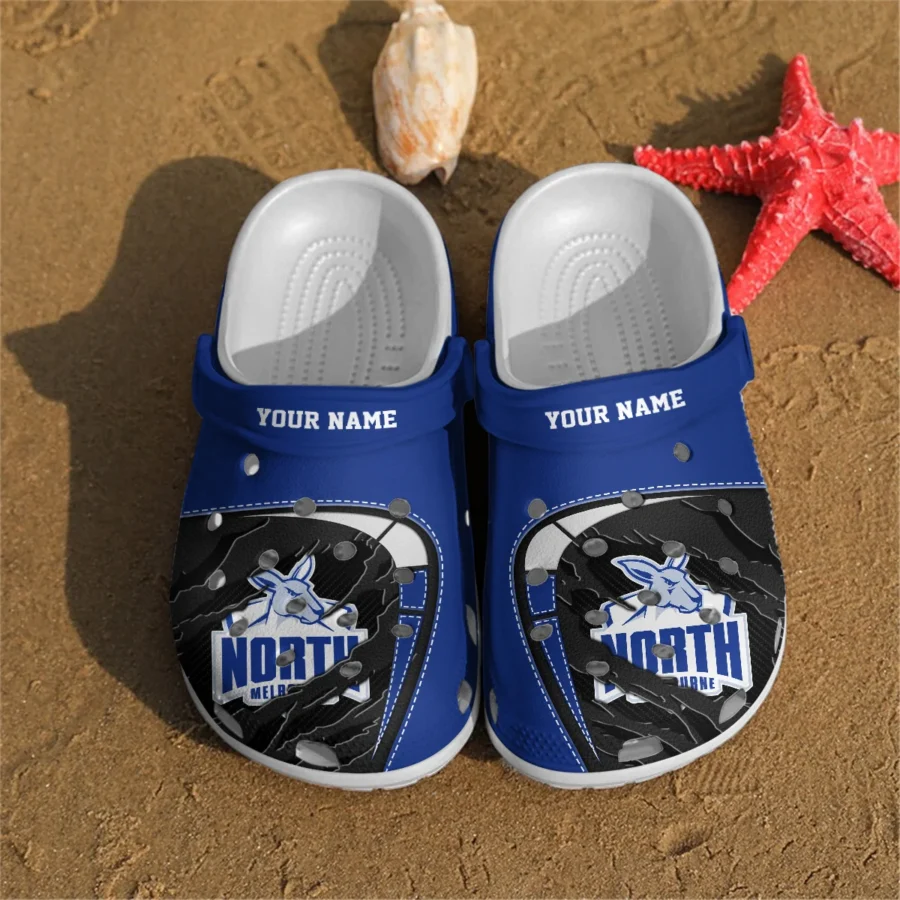 North Melbourne Kangaroos Australian Football League Exclusive Logo Crocs HOVA210525AFL07NMFC - Image 2