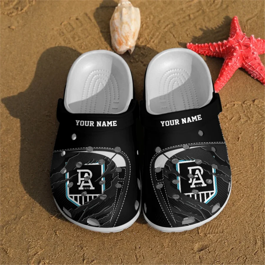 Port Adelaide Power Australian Football League Exclusive Logo Crocs HOVA210525AFL07PORT - Image 2