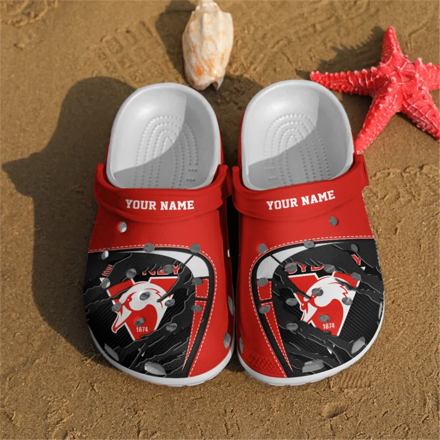 Sydney Swans Australian Football League Exclusive Logo Crocs HOVA210525AFL07SYD - Image 2