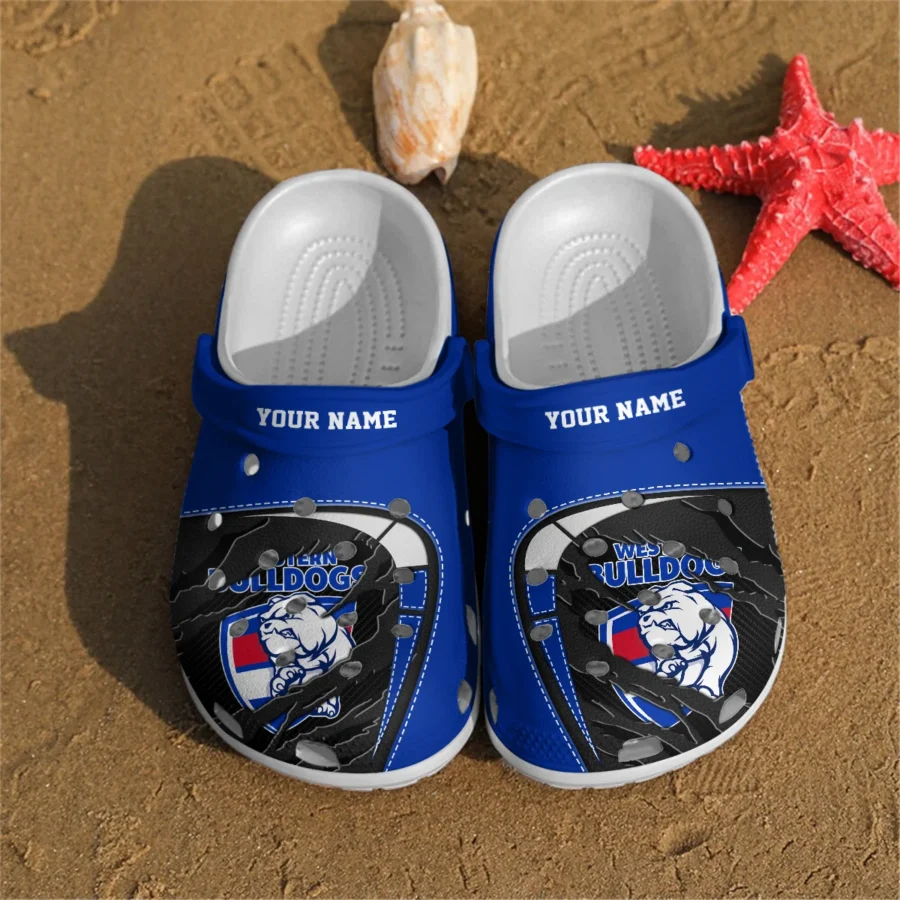 Western Bulldogs Australian Football League Exclusive Logo Crocs HOVA210525AFL07WB - Image 2
