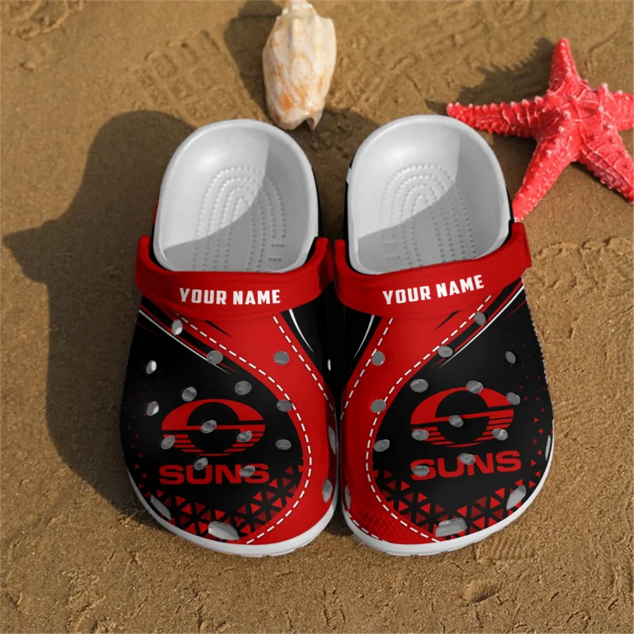 Gold Coast SUNS Australian Football League Exclusive Logo Crocs HOVA210525AFL08GCFC - Image 2