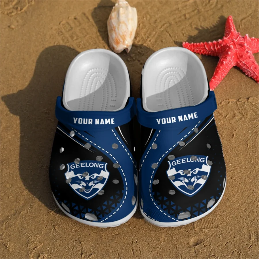Geelong Cats Australian Football League Exclusive Logo Crocs HOVA210525AFL08GEEL - Image 2