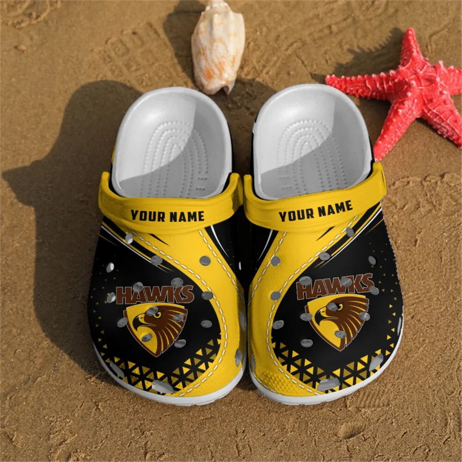 Hawthorn Hawks Australian Football League Exclusive Logo Crocs HOVA210525AFL08HAW - Image 2