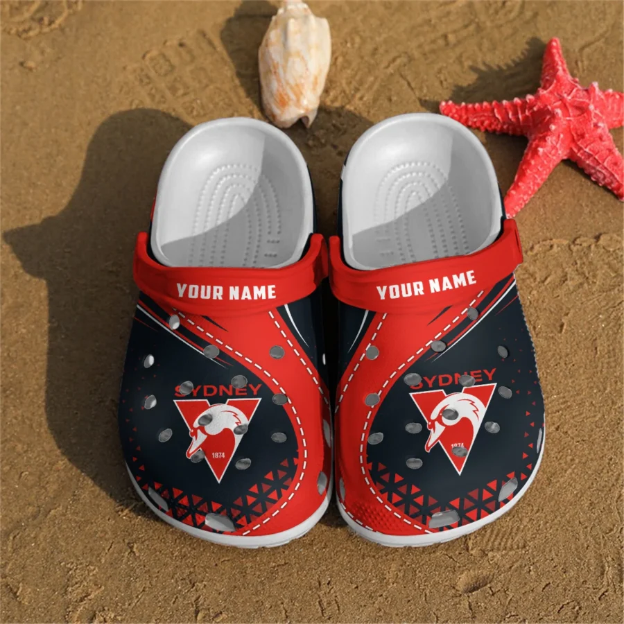 Sydney Swans Australian Football League Exclusive Logo Crocs HOVA210525AFL08SYD - Image 2
