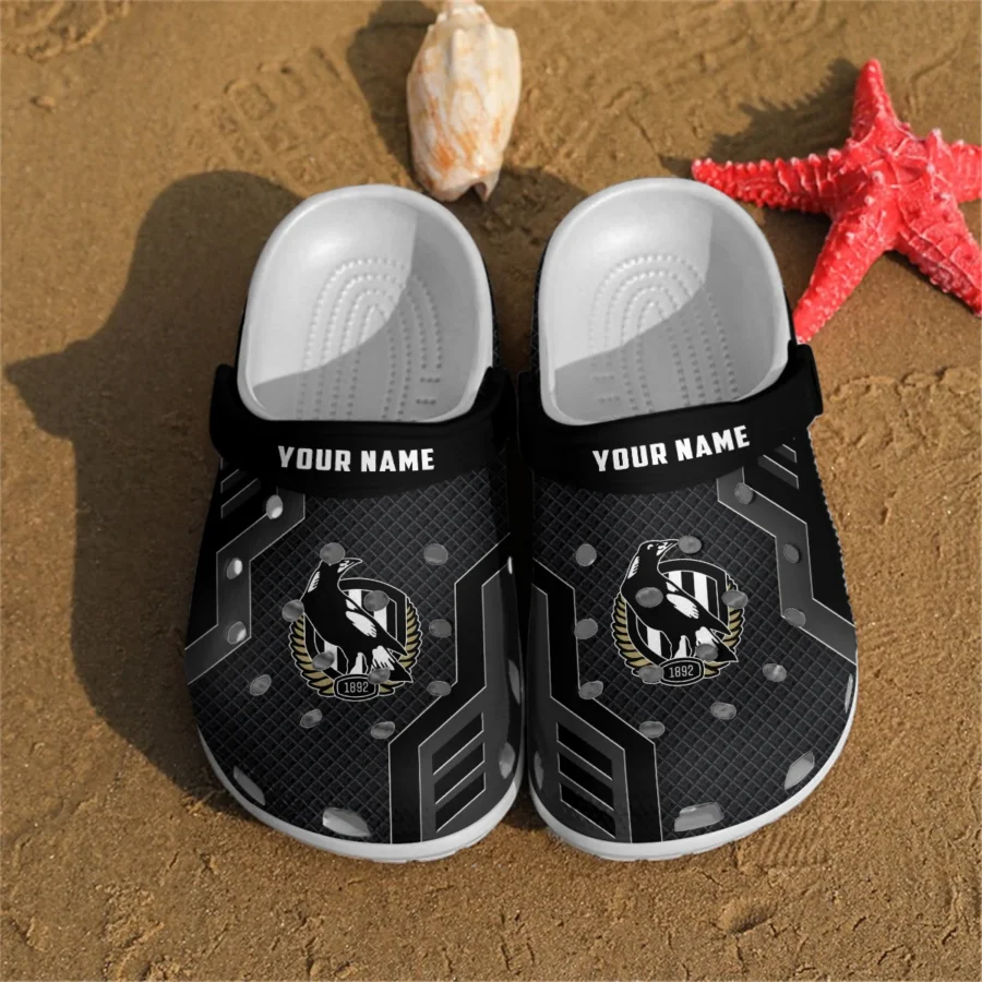 Collingwood Magpies Australian Football League Exclusive Logo Crocs HOVA210525AFL09COLL - Image 2
