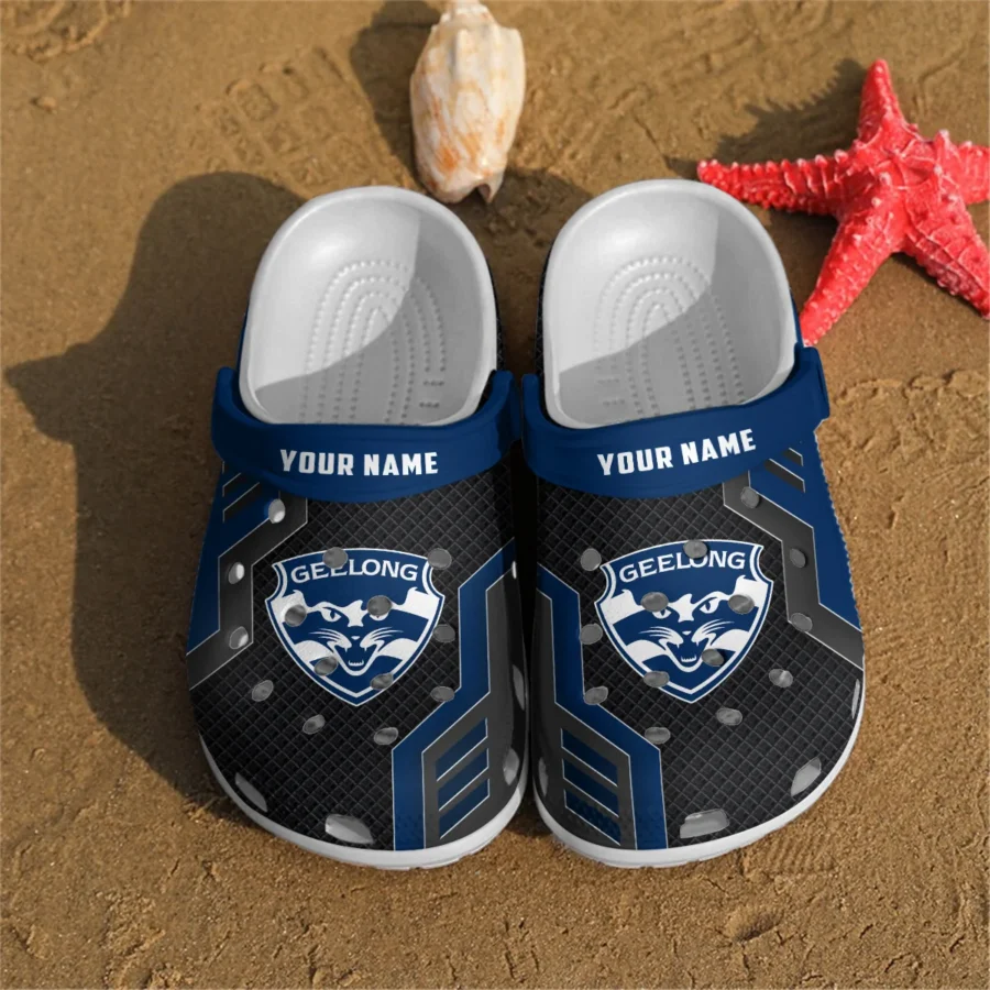Geelong Cats Australian Football League Exclusive Logo Crocs HOVA210525AFL09GEEL - Image 2