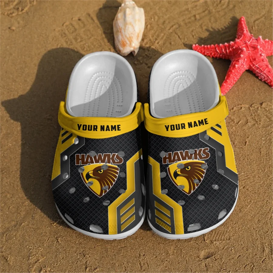 Hawthorn Hawks Australian Football League Exclusive Logo Crocs HOVA210525AFL09HAW - Image 2