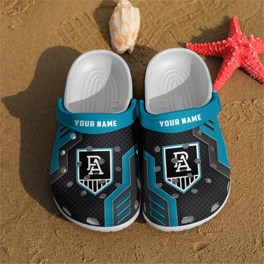Port Adelaide Power Australian Football League Exclusive Logo Crocs HOVA210525AFL09PORT - Image 2