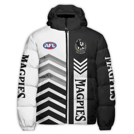 Collingwood Magpies Australian Football League Exclusive Logo Down & Puffer Jackets All Over Prints HOAFL230525DPJ01COLL