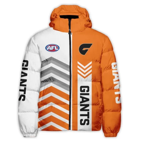 GWS Giants Australian Football League Exclusive Logo Down & Puffer Jackets All Over Prints HOAFL230525DPJ01GWS