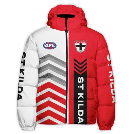 St Kilda Saints Australian Football League Exclusive Logo Down & Puffer Jackets All Over Prints HOAFL230525DPJ01STK