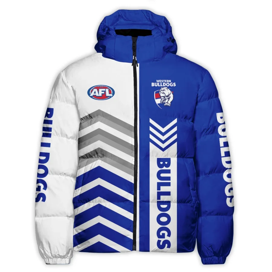 Western Bulldogs Australian Football League Exclusive Logo Down & Puffer Jackets All Over Prints HOAFL230525DPJ01WB