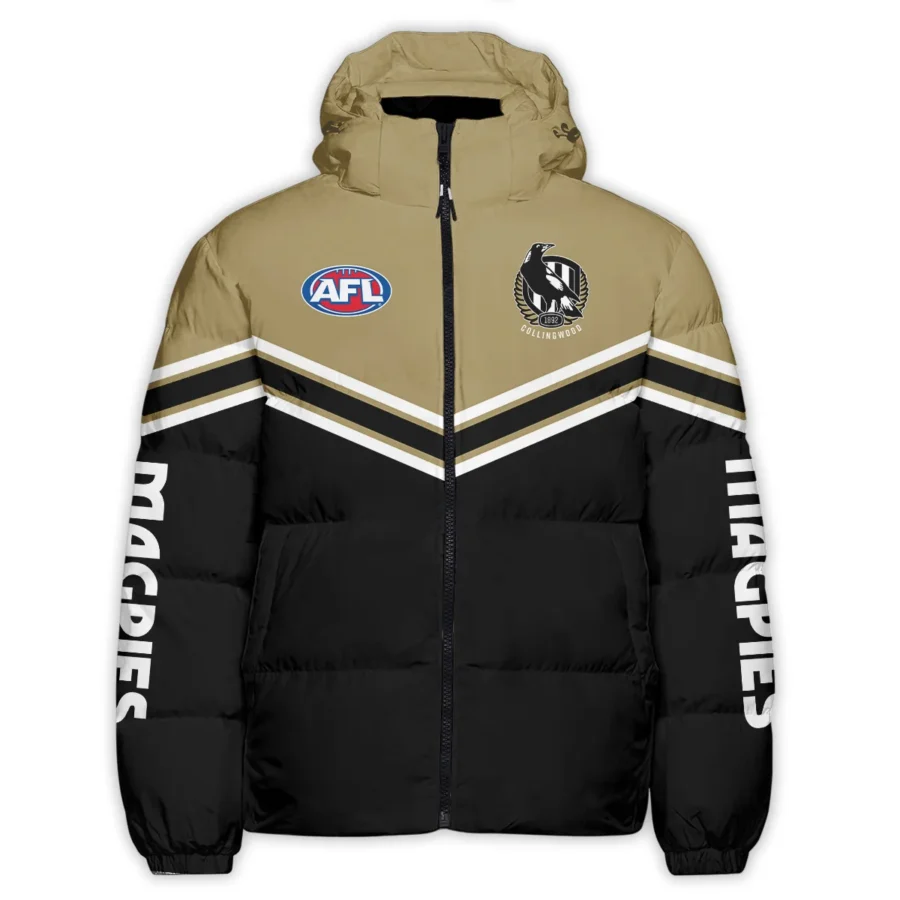 Collingwood Magpies Australian Football League Exclusive Logo Down & Puffer Jackets All Over Prints HOAFL240525DPJ01COLL - Image 2