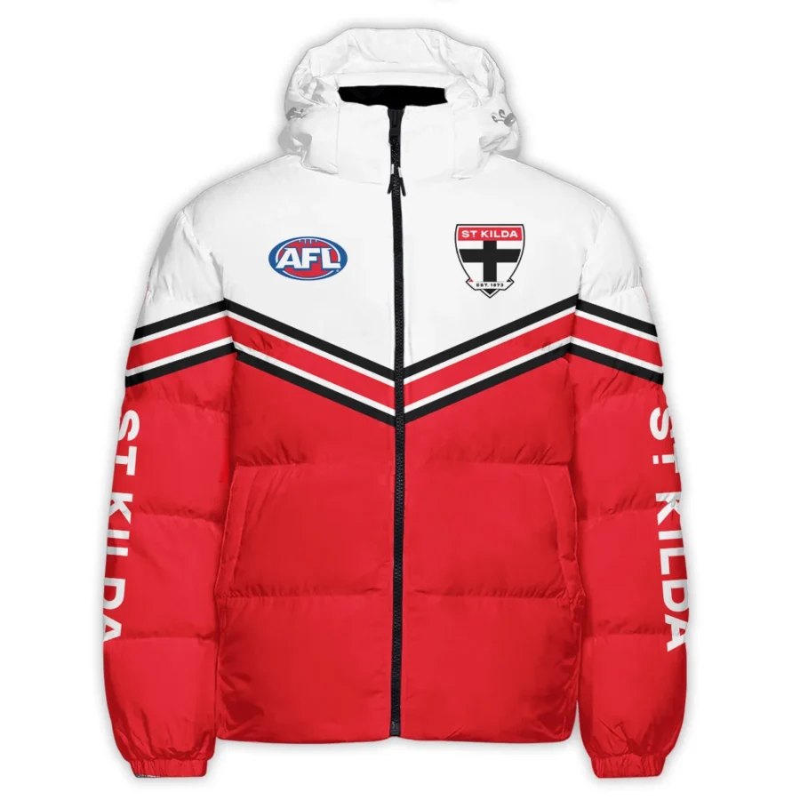St Kilda Saints Australian Football League Exclusive Logo Down & Puffer Jackets All Over Prints HOAFL240525DPJ01STK - Image 2