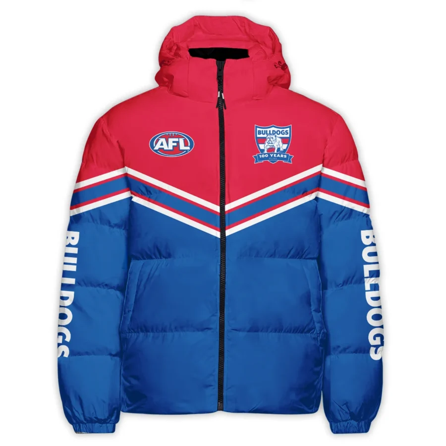 Western Bulldogs Australian Football League Exclusive Logo Down & Puffer Jackets All Over Prints HOAFL240525DPJ01WB - Image 2