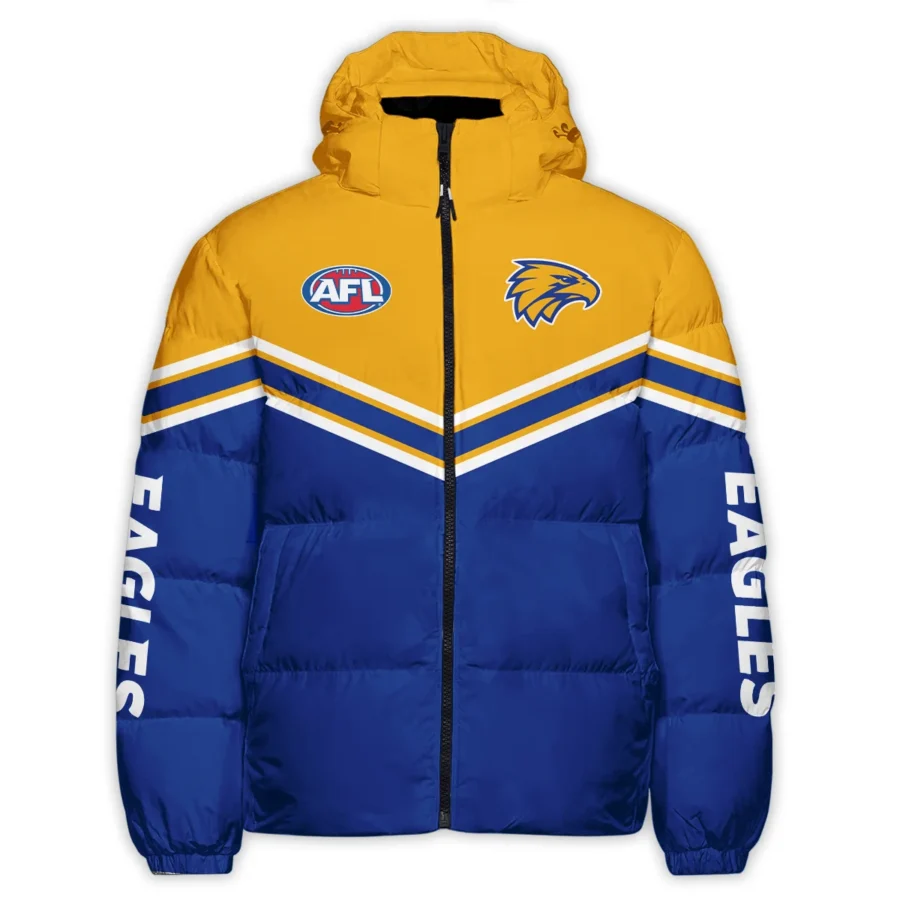 West Coast Eagles Australian Football League Exclusive Logo Down & Puffer Jackets All Over Prints HOAFL240525DPJ01WCE - Image 2
