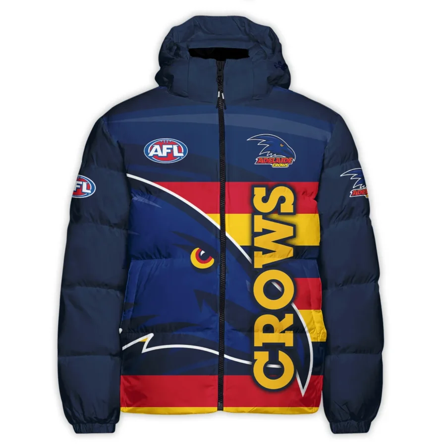 Adelaide Crows Australian Football League Exclusive Logo Down & Puffer Jackets All Over Prints HOVA260525AFL13ADEL - Image 2