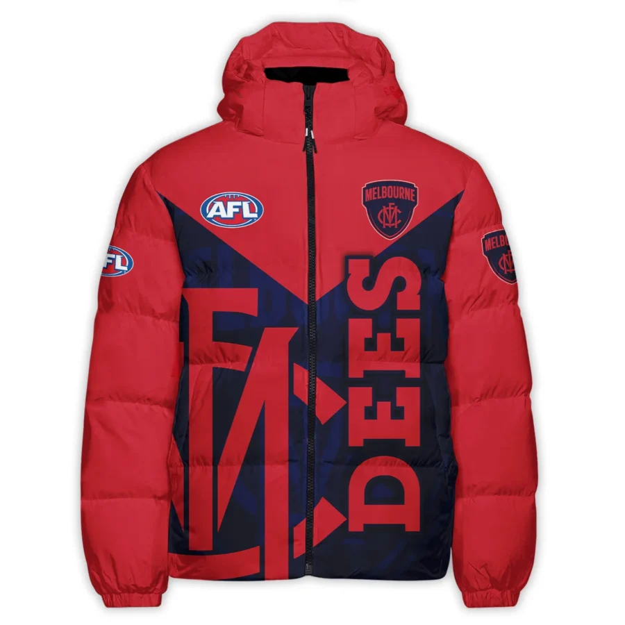 Melbourne Demons Australian Football League Exclusive Logo Down & Puffer Jackets All Over Prints HOVA260525AFL13MELB - Image 2