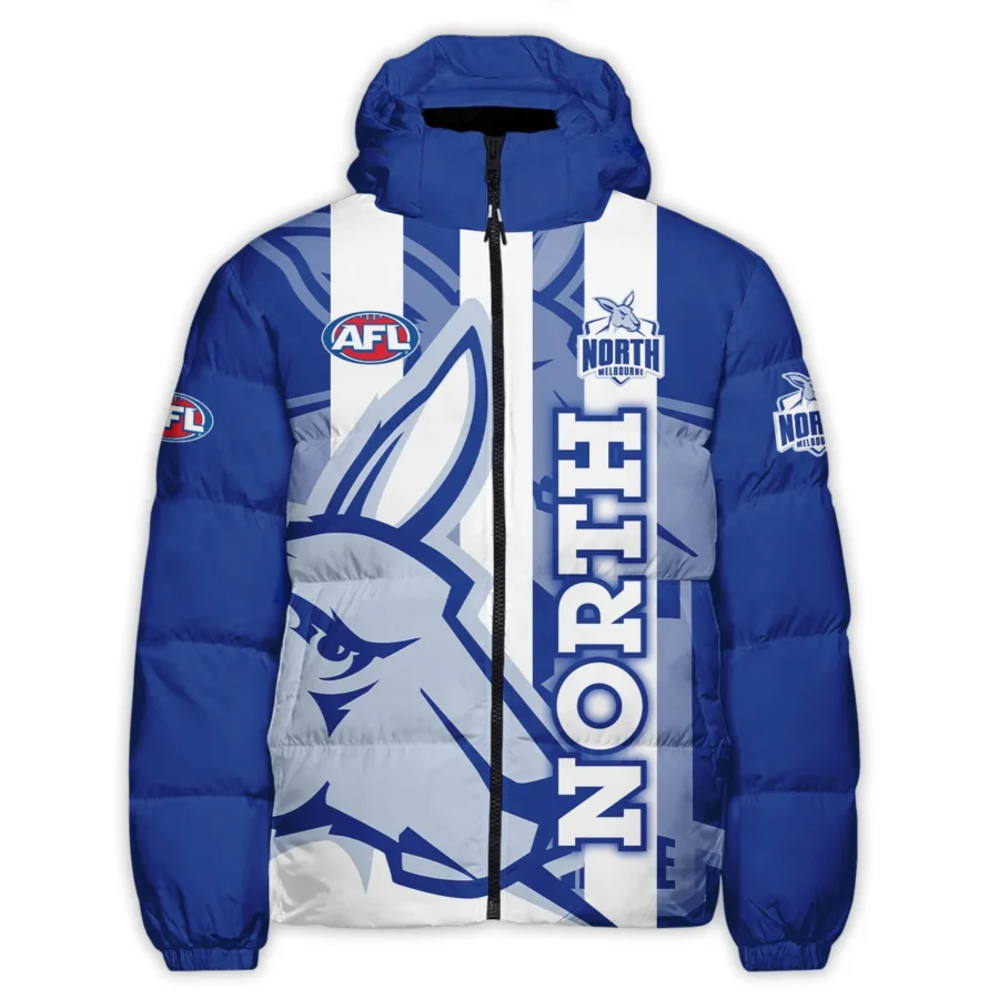 North Melbourne Kangaroos Australian Football League Exclusive Logo Down & Puffer Jackets All Over Prints HOVA260525AFL13NMFC - Image 2