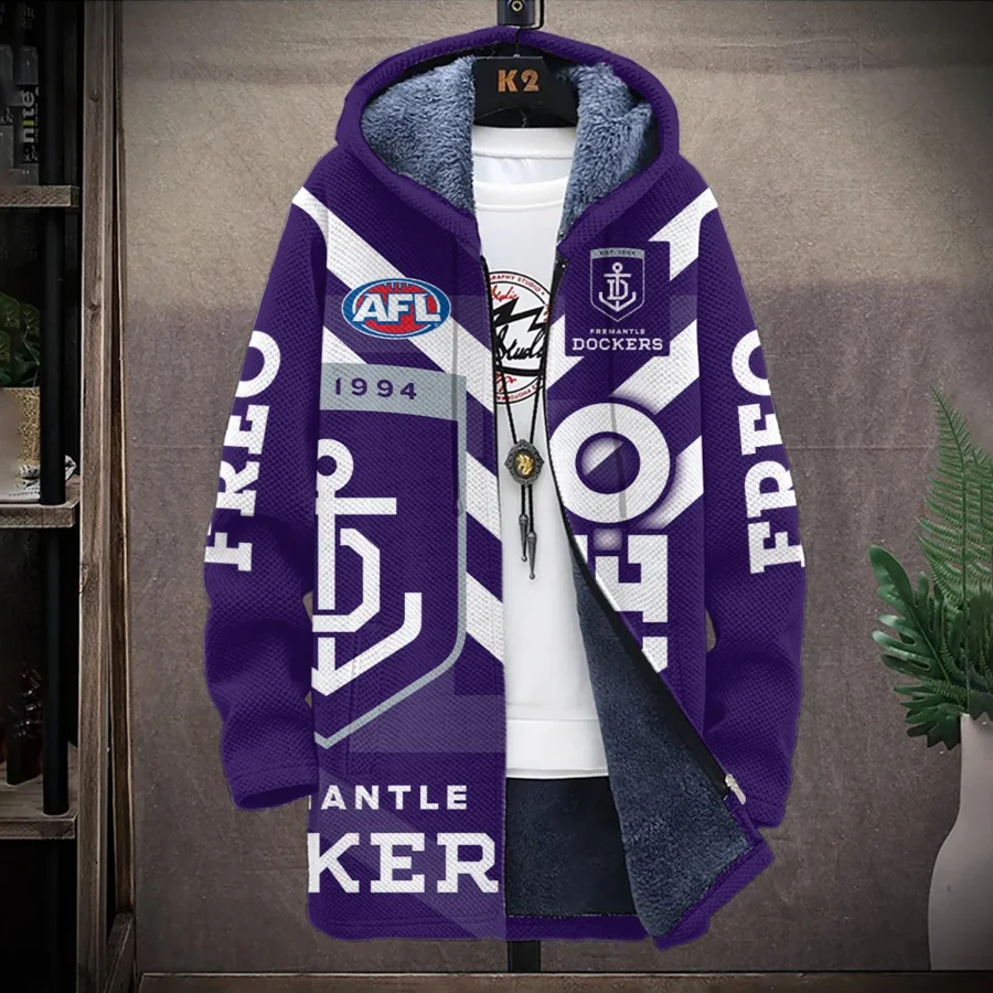 Fremantle Dockers Australian Football League Exclusive Logo Fleece Windbreaker HOAFL130525FW01FRE