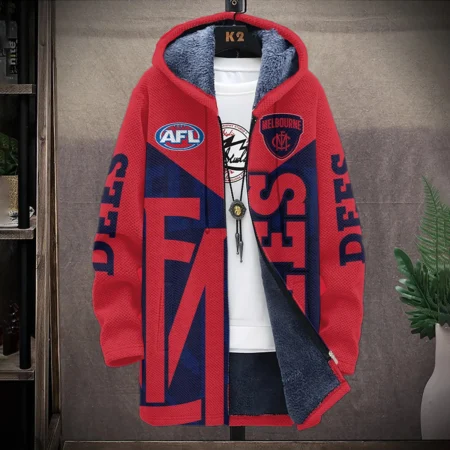 Melbourne Demons Australian Football League Exclusive Logo Fleece Windbreaker HOAFL130525FW01MELB