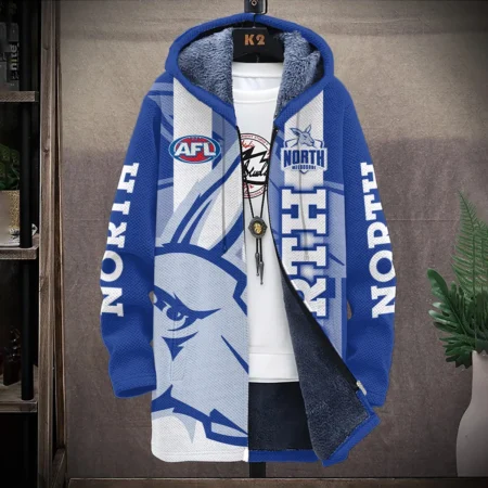 North Melbourne Kangaroos Australian Football League Exclusive Logo Fleece Windbreaker HOAFL130525FW01NMFC