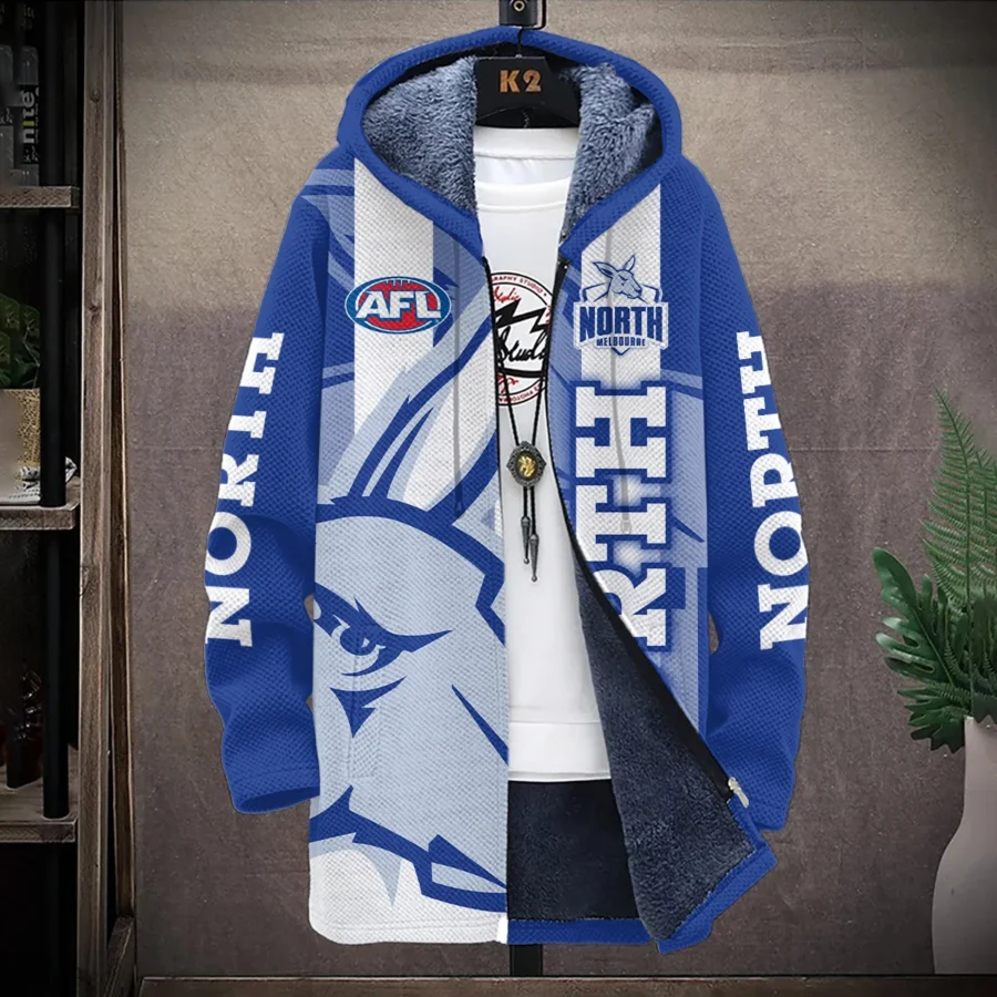 North Melbourne Kangaroos Australian Football League Exclusive Logo Fleece Windbreaker HOAFL130525FW01NMFC