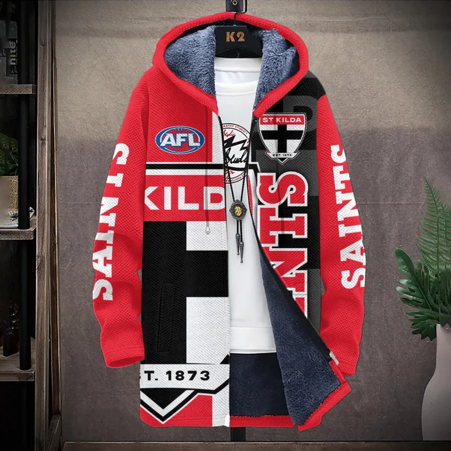 St Kilda Saints Australian Football League Exclusive Logo Fleece Windbreaker HOAFL130525FW01STK