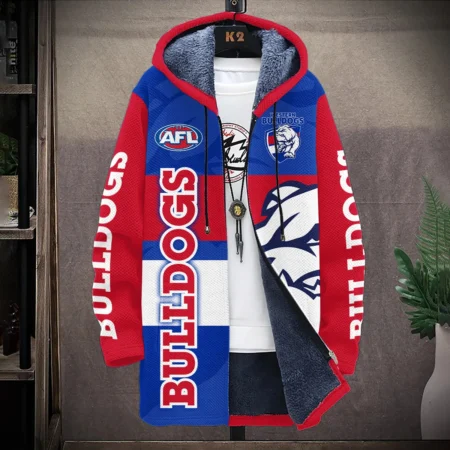Western Bulldogs Australian Football League Exclusive Logo Fleece Windbreaker HOAFL130525FW01WB