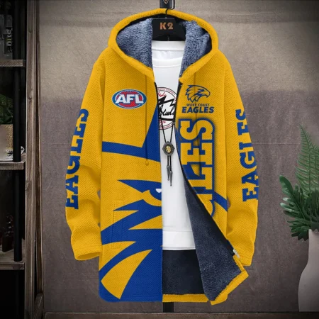 West Coast Eagles Australian Football League Exclusive Logo Fleece Windbreaker HOAFL130525FW01WCE