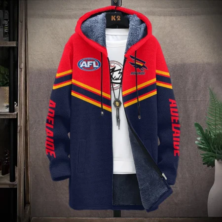 Adelaide Crows Australian Football League Exclusive Logo Fleece Windbreaker HOAFL240525FW01ADEL