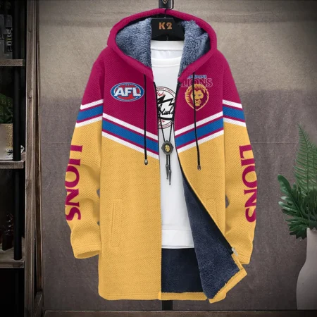 Brisbane Lions Australian Football League Exclusive Logo Fleece Windbreaker HOAFL240525FW01BL