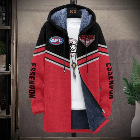 Essendon Bombers Australian Football League Exclusive Logo Fleece Windbreaker HOAFL240525FW01ESS