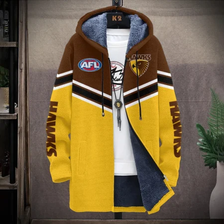 Hawthorn Hawks Australian Football League Exclusive Logo Fleece Windbreaker HOAFL240525FW01HAW