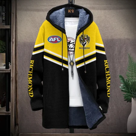 Richmond Tigers Australian Football League Exclusive Logo Fleece Windbreaker HOAFL240525FW01RICH