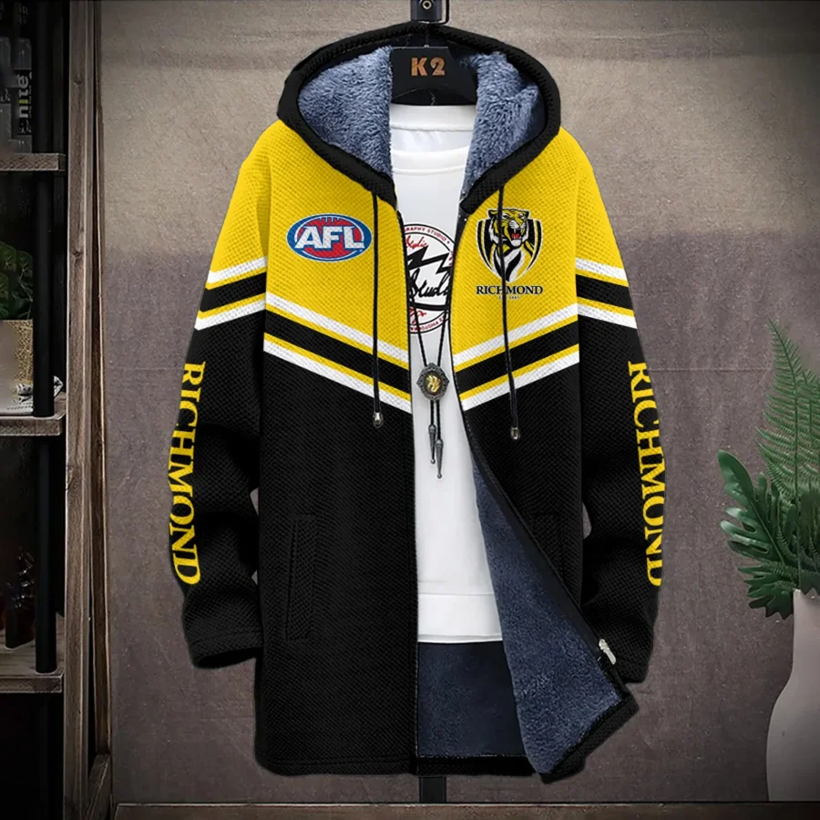 Richmond Tigers Australian Football League Exclusive Logo Fleece Windbreaker HOAFL240525FW01RICH