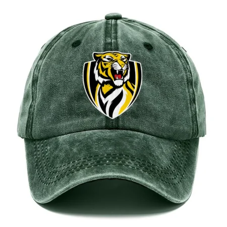 Richmond Tigers AFL Exclusive Logo Washed Cotton Baseball Cap - Printed With Box HOAFL100525BC01RICH