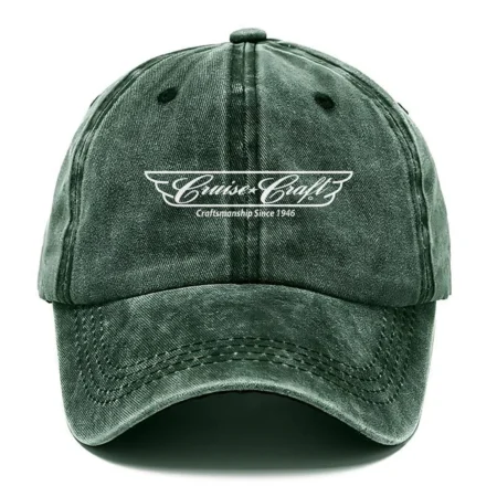 CruiseCraft Fishing AU Exclusive Logo Washed Cotton Baseball Cap - Printed With Box HOFS070525AU1CCB