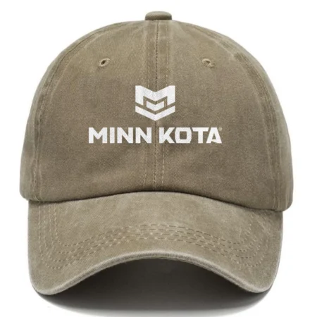 Minn Kota Fishing AU Exclusive Logo Washed Cotton Baseball Cap - Printed With Box HOFS070525AU1MNK