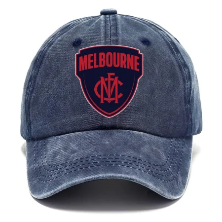 Melbourne Demons AFL Exclusive Logo Washed Cotton Baseball Cap - Printed With Box HOAFL100525BC01MELB