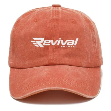Revival Boats Fishing AU Exclusive Logo Washed Cotton Baseball Cap - Printed With Box HOFS070525AU1RVB