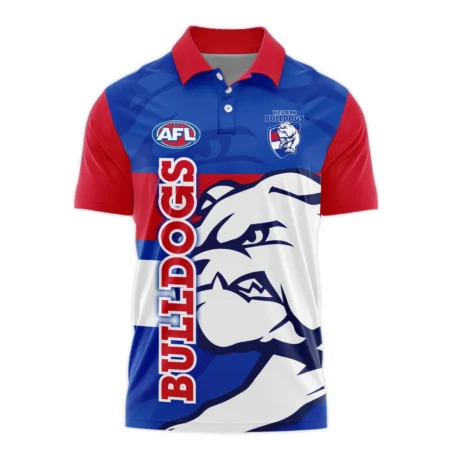 Western Bulldogs Australian Football League Exclusive Logo Polo Shirt HOAFL130525A02WBPL