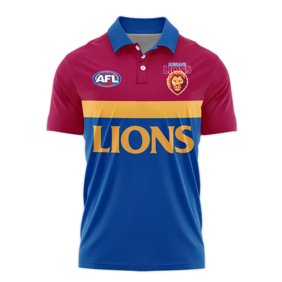 Brisbane Lions Australian Football League Exclusive Logo Polo Shirt HOAFL140525A01BLPL