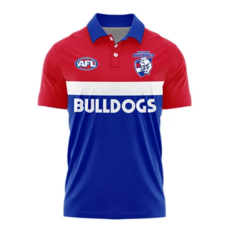 Western Bulldogs Australian Football League Exclusive Logo Polo Shirt HOAFL140525A01WBPL