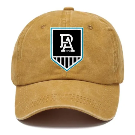 Port Adelaide Power AFL Exclusive Logo Washed Cotton Baseball Cap - Printed With Box HOAFL100525BC01PORT