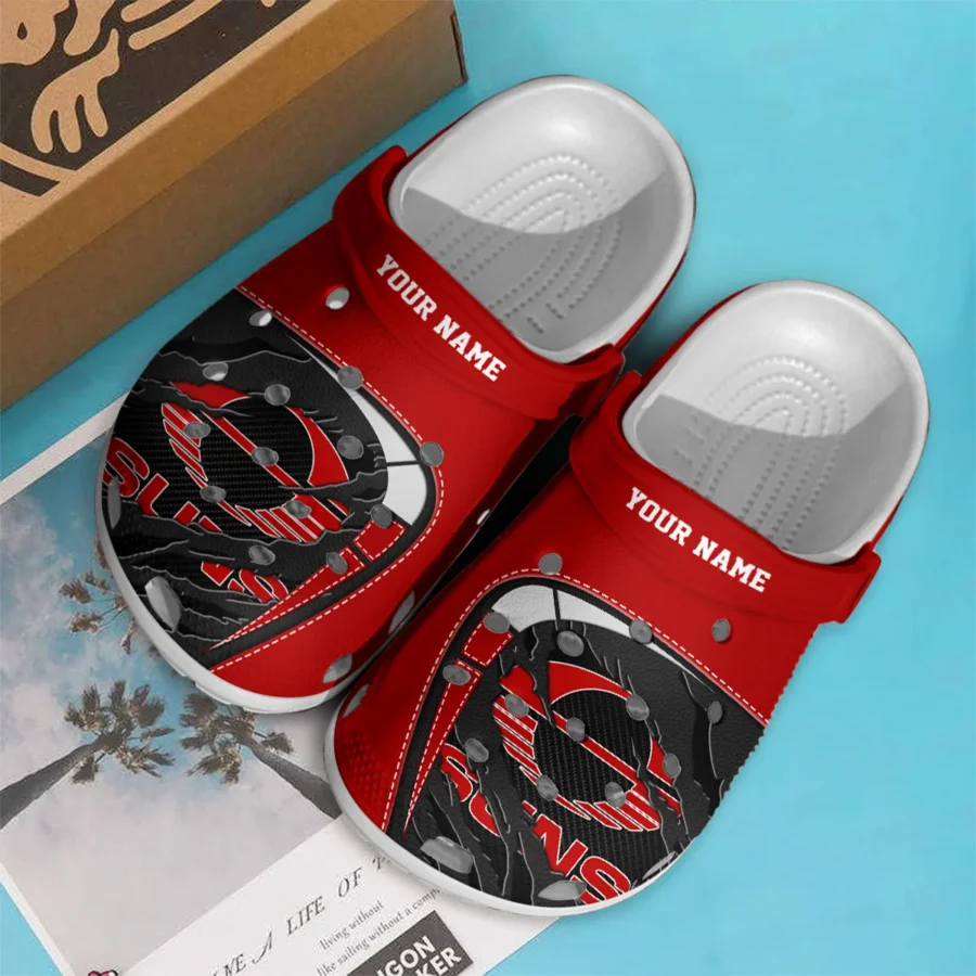 Gold Coast SUNS Australian Football League Exclusive Logo Crocs HOVA210525AFL07GCFC - Image 3